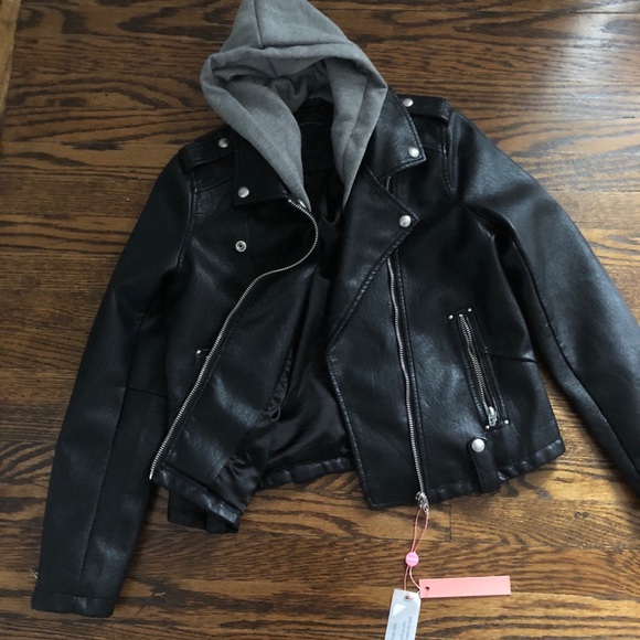 Blank NYC girls faux leather jacket - Picture 2 of 4